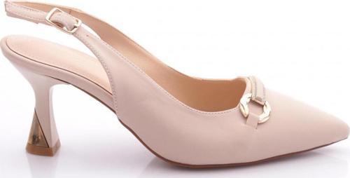 24201 Kadin Arkadan Bağlama Topuklu Ayakkabi