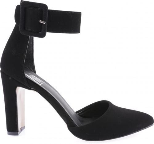 Kadın Topuklu Ayakkabı Siyah Velvet 421033910