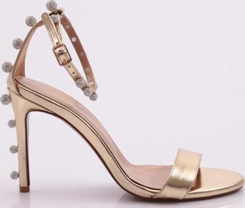 Kadın Topuklu Ayakkabı Altın Metalik 421102859