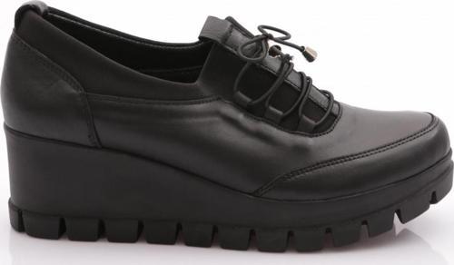 Kadın Dolgu Taban Bağcıklı Comfort Ayakkabı Siyah 5672672