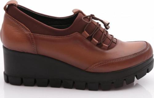 Kadın Dolgu Taban Bağcıklı Comfort Ayakkabı Taba 5672672