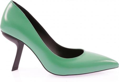 Kadın Sivri Burun Aksesuarlı Parmak Dekolteli Topuklu Ayakkabı Yeşil Açma 2171112859