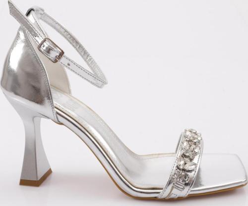 Kadın Topuklu Ayakkabı Gümüş Metalik 2623332217152322