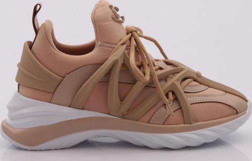 Kadın Bağcıklı Sneaker Ayakkabı Bej 1553363
