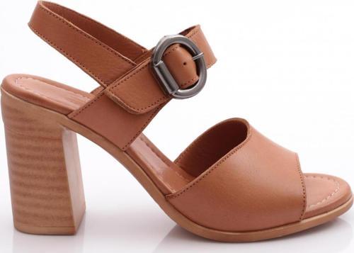 Kadın Topuklu Sandalet Taba 228135108