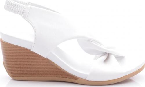 Kadın Dolgu Taban Çapraz Bantlı Sandalet Beyaz 21593138