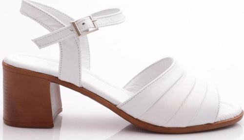 Kadın Topuklu Sandalet Beyaz 26193294