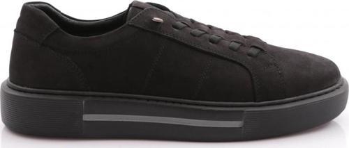 1593 Erkek Lastik Detayli Düz Taban Sneakers Ayakkabi