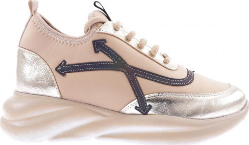 211-23Y Kadin Kalin Taban Bağcikli Sneakers Ayakkabi