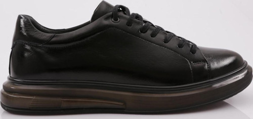 Erkek Bağcıklı Sneaker Siyah Kırışık Rugan 33193396