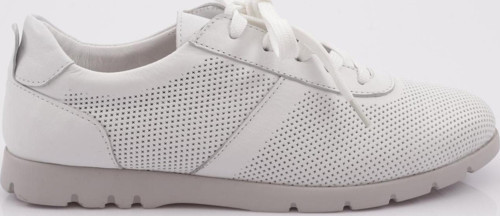 Kadın Lazerli Bağcıklı Sneakers Ayakkabı Beyaz 33673