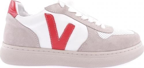 Kadın Lazerli Sneakers Ayakkabı Beyaz - Kırmızı 34143