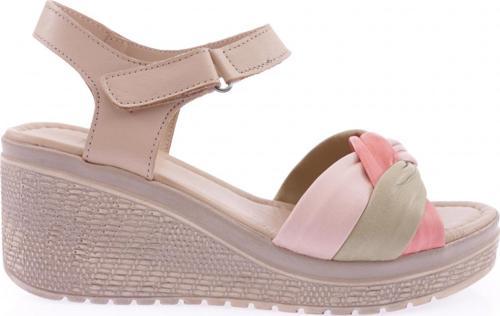 Kadın Dolgu Taban Çapraz Bantlı Sandalet Krem 4135318
