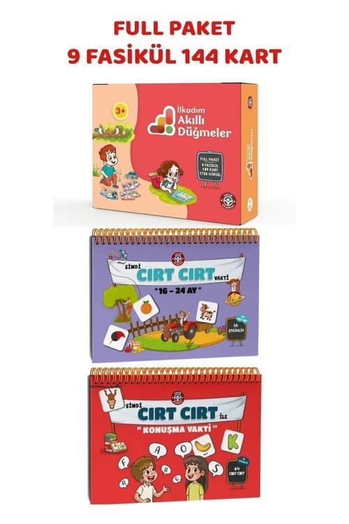 Çocuk Akademi 16-24 Ay Cırt Cırt / Cırt Cırt Ile Konuşma Vakti Ve İlkadım Akıllı Düğmeler Full Paket 3 Yaş