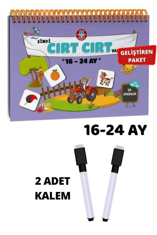 Çocuk Akademi 16-24 Ay Cırt Cırtlı Aktivite Eğitici Kitap Ve 2 Tane Silme Özellikli Kalem