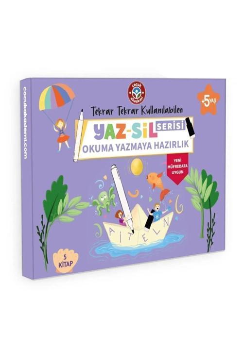 Çocuk Akademi Yeni Müfredat Yaz Sil Serisi Yeni Paket Okuma Yazmaya Hazırlık Seti