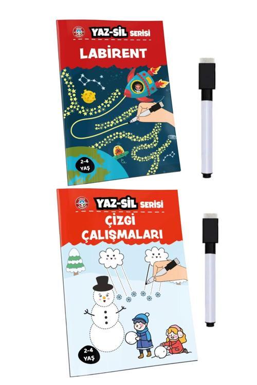 Çocuk Akademi Yaz Sil Labirent Ve Çizgi Çalışmaları Avantaj Paket