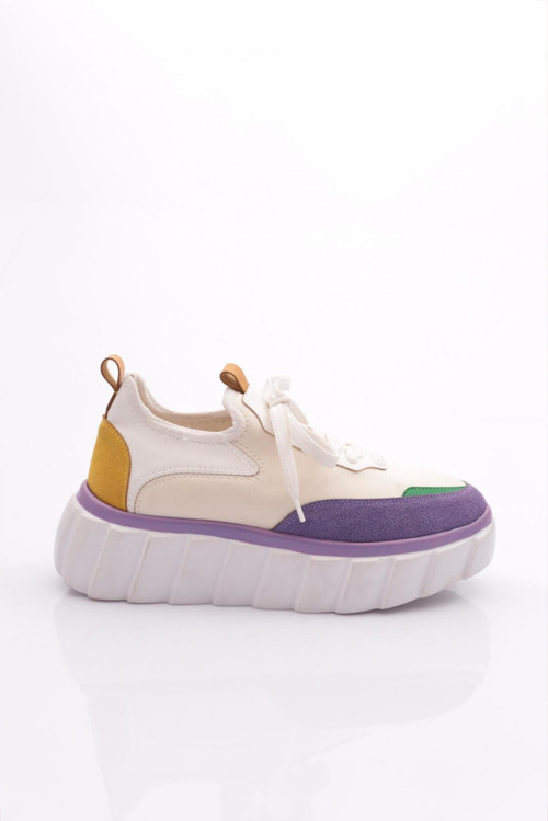 Kadın Sneaker Ayakkabı Beyaz Lila 61833410