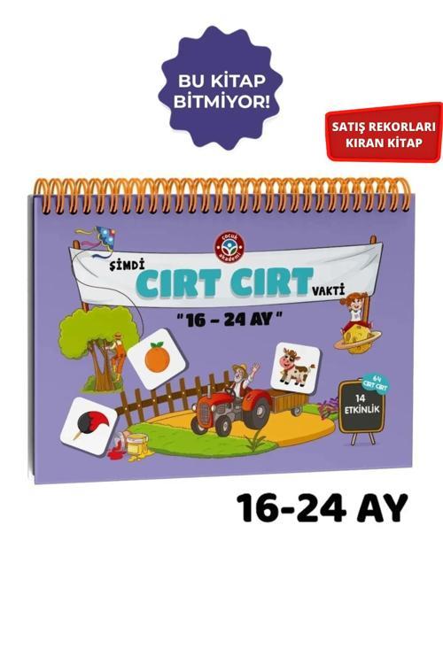 Çocuk Akademi 16-24 Ay Cırt Cırtlı Vakti Etkinlik Aktivite Kitabı