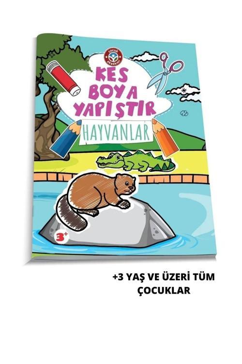 Çocuk Akademi Kes Boya Yapıştır- Hayvanlar