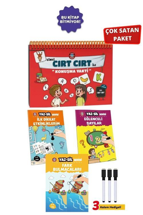 Çocuk Akademi Cırt Cırt İle Konuşma Vakti Ve Yaz Sil Serisi-3