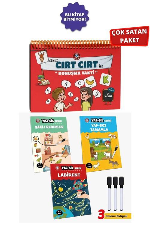 Çocuk Akademi Cırt Cırt İle Konuşma Vakti Ve Yaz Sil Serisi-1