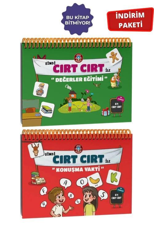 Çocuk Akademi Cırt Cırt Değerler Kitabı Ve Cırt Cırt Konuşma Vakti Kitabı Paketi