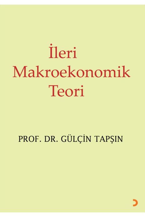 Cinius Yayınevi İleri Makroekonomik Teori & Gülçin Tapşın