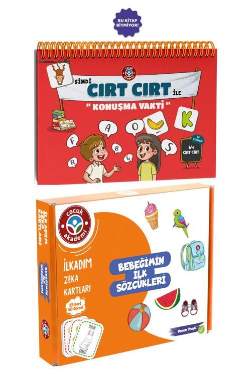 Çocuk Akademi Şimdi Cırt Cırt Ile Konuşma Vakti Kitabı Ve Zeka Kartı Bebeğimin İlk Sözcükleri