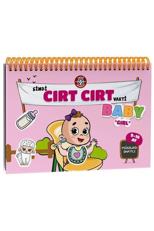 Çocuk Akademi Cırt Cırtlı Etkinlik Aktivite Kitabı 9-16 Ay Baby Girl