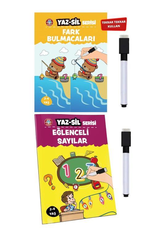 Çocuk Akademi Yaz Sil Fark Bulmacaları Ve Eğlenceli Sayılar Avantaj Paket
