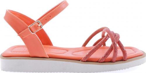 Kadın Çapraz Silver Taşlı Sandalet Oranj 6463372