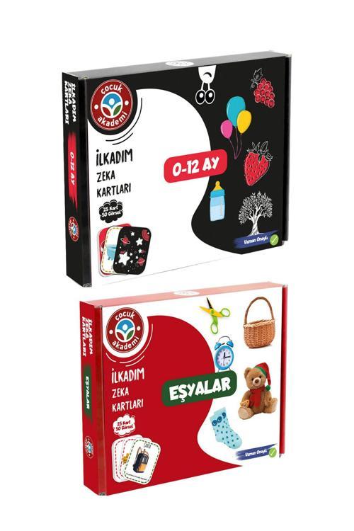 Çocuk Akademi İlk Adım Zeka Kartı Eşyalar Ve İlk Adım Zeka Kartı 0-12 Ay