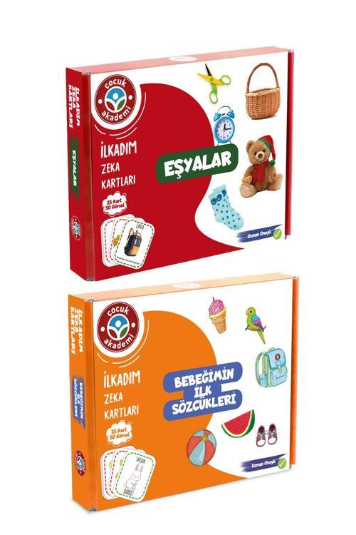 Çocuk Akademi İlk Adım Zeka Kartı Eşyalar Ve İlk Adım Zeka Kartı Bebeğimin Ilk Sözcükleri