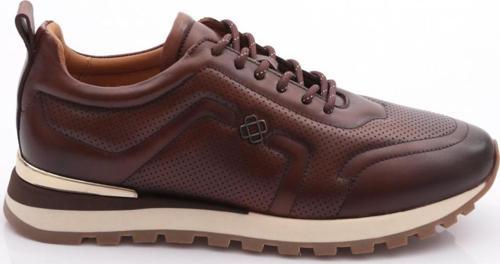 Erkek Bağcıklı Sneakers Ayakkabı Kahve 610713617