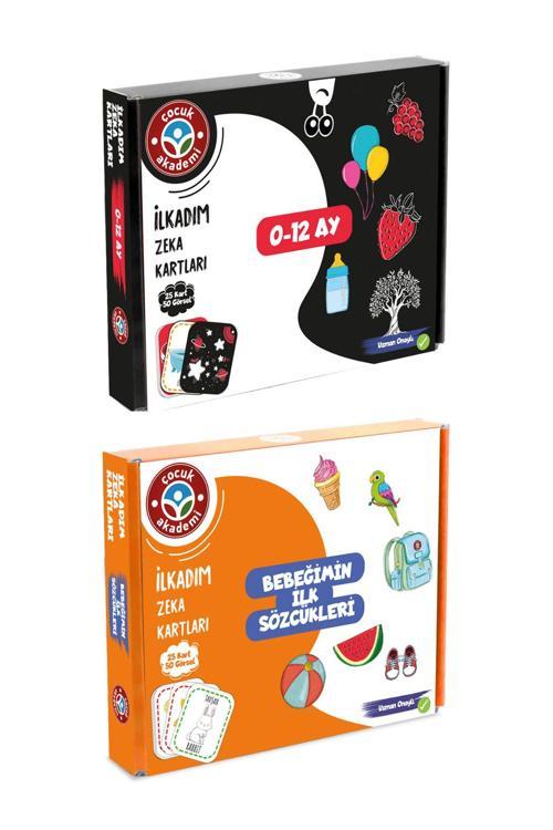 Çocuk Akademi Bebeğimin Ilk Sözcükleri Ve 0-12 Ay İlk Adım Zeka Kartları