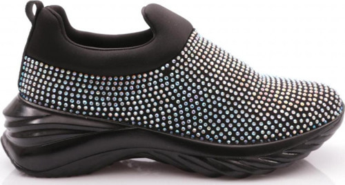 Kadın Sneaker Ayakkabı Siyah Beyaz Taş 82133410