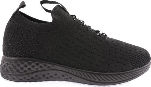 Kadın Bağcıklı Lazerli Sneaker Ayakkabı Siyah 95321097