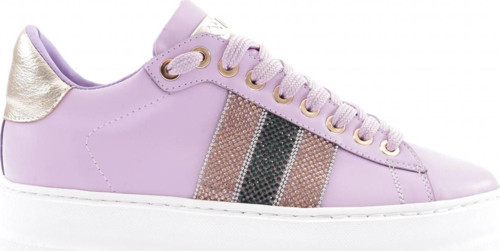 Kadın Kalın Silver Taşlı Sneakers Ayakkabı Lila 15299763118