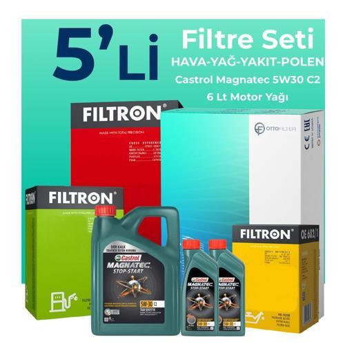 Kia Sorento 2.0 Dizel Filtre Bakım Seti Castrol Motor Yağlı (2015-2020) 5 Li