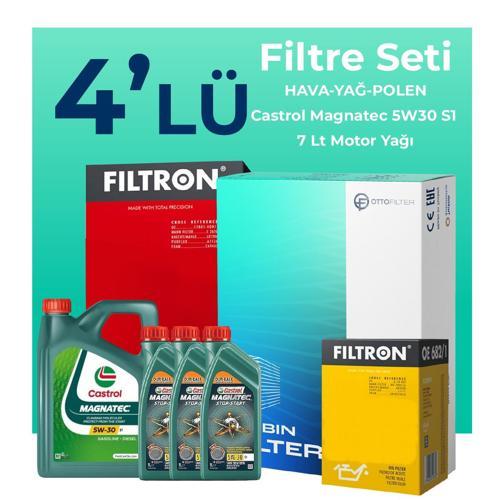 Fiat Ducato 2.3 Dizel Filtre Bakım Seti Castrol Motor Yağlı (2006-2014) 4 Lü