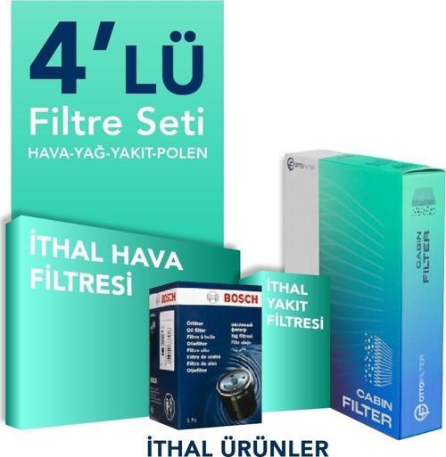 Toyota Corolla 1.4 Dizel Filtre Bakım Seti (2007-2018) 4 Lü