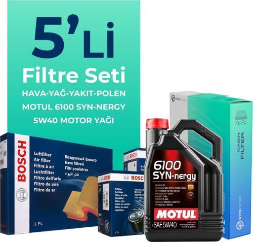 Nissan Qashqai 2.0 Dizel Filtre Bakım Seti Motul Motor Yağlı (2007-2013) 5 Li