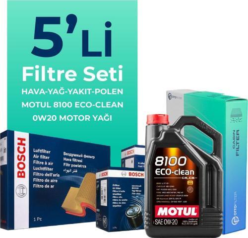 Alfa Romeo Tonale 1.6 Dizel Filtre Bakım Seti Motul Motor Yağlı (2022-2024) 5 Li