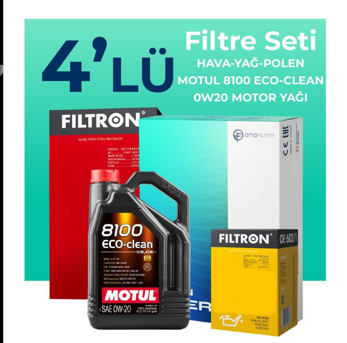 Seat İbiza 1.5 TSi Filtre Bakım Seti Motul Motor Yağlı (2021-2024) 4 Lü
