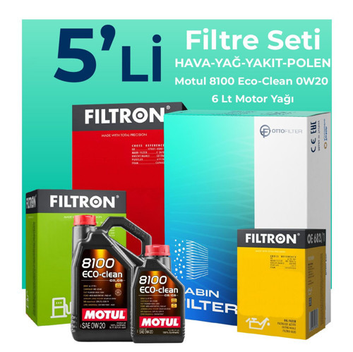 Mercedes GLC220 Dizel Filtre Bakım Seti Motul Motor Yağlı (2023-2025) 5 Li