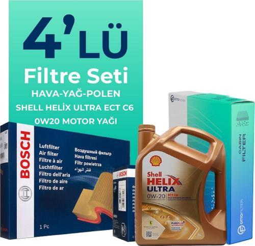 Suzuki S-Cross 1.4 Hybrid Filtre Bakım Seti Shell Motor Yağlı (2021-2025) 4 Lü