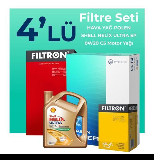 Suzuki Alto 1.0 Filtre Bakım Seti Shell Motor Yağlı (2010-2015) 4 Lü