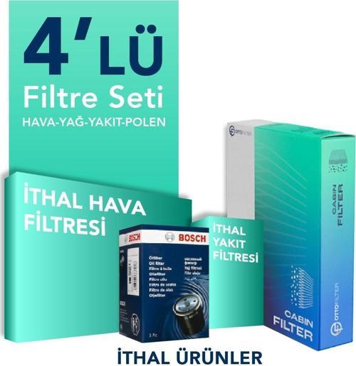 Fiat Egea 1.6 Dizel Filtre Bakım Seti (2015-2023) 4 Lü
