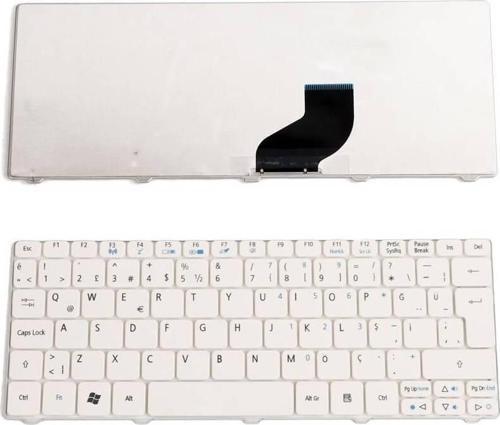 Acer Aspire One 521 Notebook Klavye Tuş Takımı-Beyaz